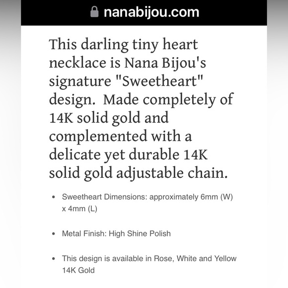 Solid 14k yellow gold heart necklace - Picture 15 of 15